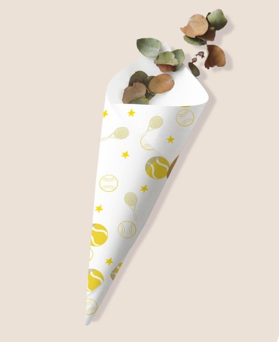 Cono per dolci compleanno sport tennis