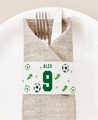 Serviettenhalter für Geburtstagsfußball