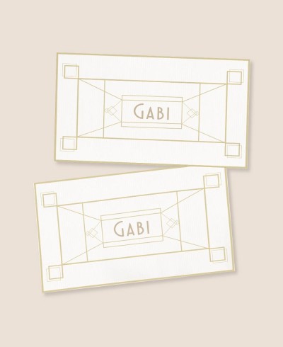 Adesivos retangulares para o aniversário do Big Gatsby