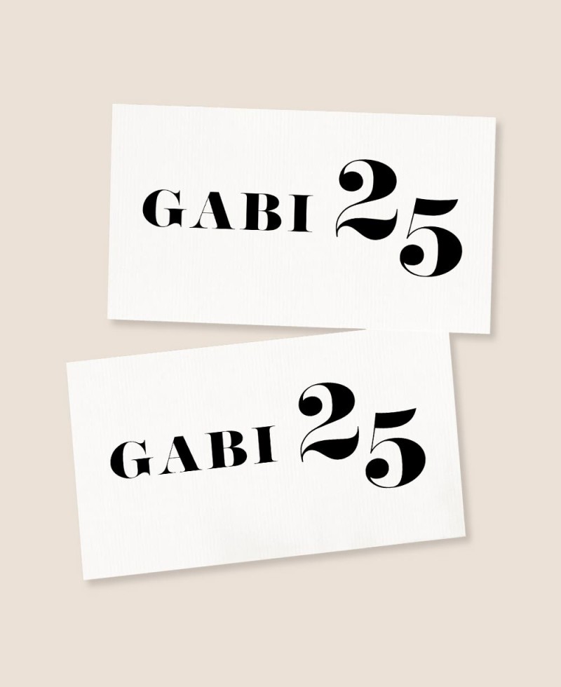 Pegatinas rectangulares para cumpleaños sofisticada Pegatinas rectangulares para cumpleaños sofisticada