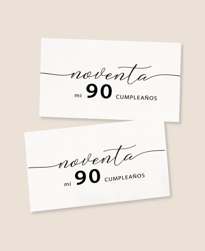 Autocolantes retangulares para aniversário minimalista