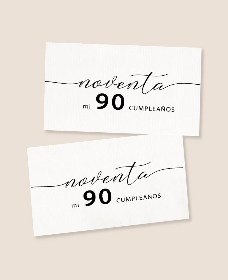 Adesivi rettangolari per un compleanno minimalista Adesivi rettangolari per un compleanno minimalista