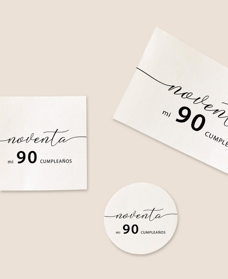 Formatos pegatinas para detalles de cumpleaños minimalistas
