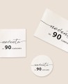 Formati di adesivi per dettagli di compleanno minimalisti