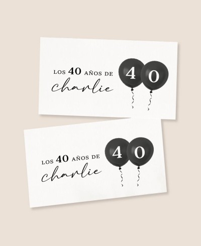 Balões retangulares de adesivos de aniversário
