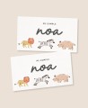 Adesivos horizontais para aniversário na selva