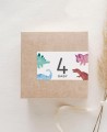 Pegatinas rectangulares horizontales para cumpleaños dinosaurios