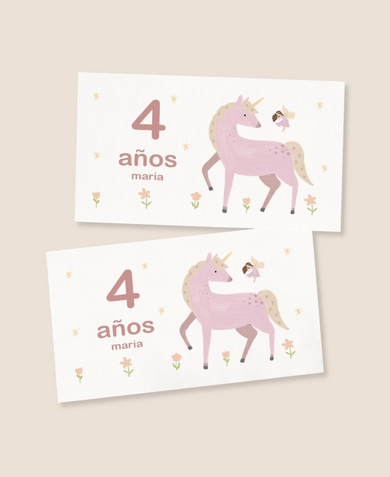 Adesivos de fadas de aniversário horizontais Adesivos de fadas de aniversário horizontais