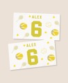 Horizontal stickers for birthday tennis