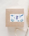 Autocollants rectangulaires horizontaux pour anniversaire mer