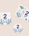 Formatos pegatinas para detalles cumpleaños marinera