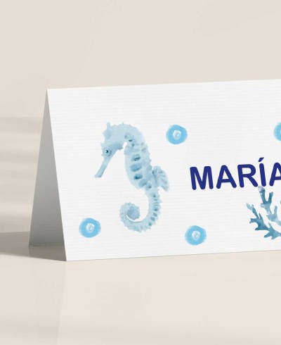 Suportes de mesa Zoom para aniversários de animais marinera