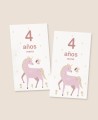 Pegatinas verticales para cumpleaños princesas