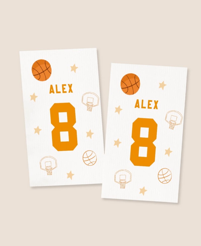Vertical stickers for birthday basketball Vertical stickers for birthday basketball