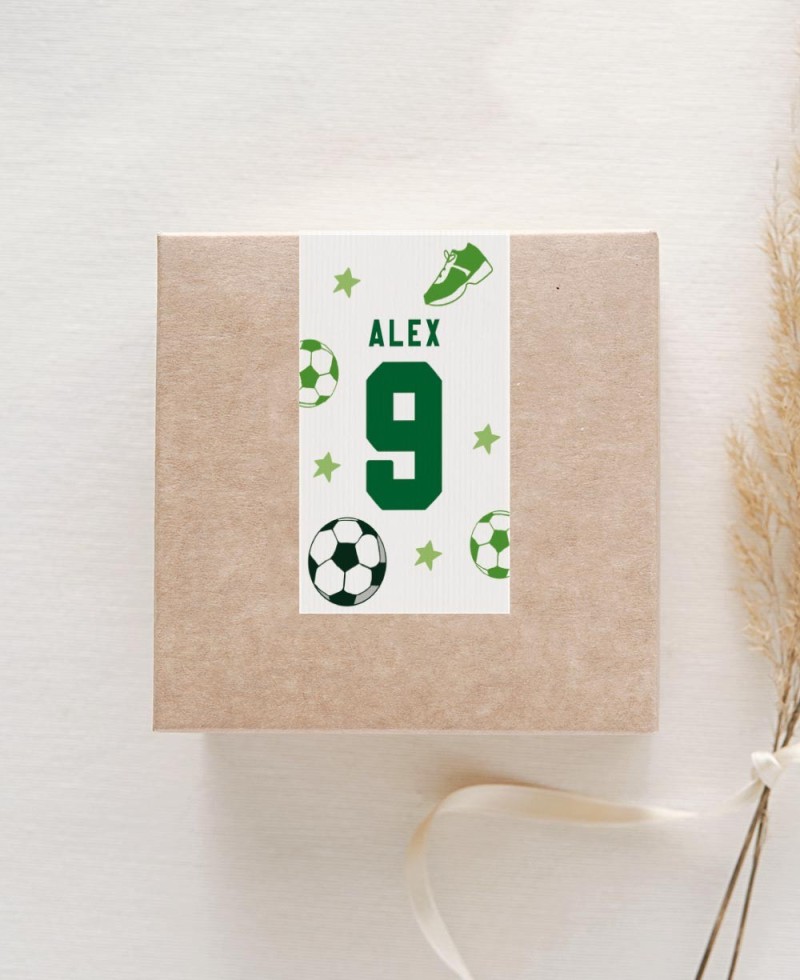 Stickers verticales para regalos cumpleaños deportes fútbol Stickers verticales para regalos cumpleaños deportes fútbol