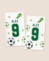 Vertical stickers for birthday football