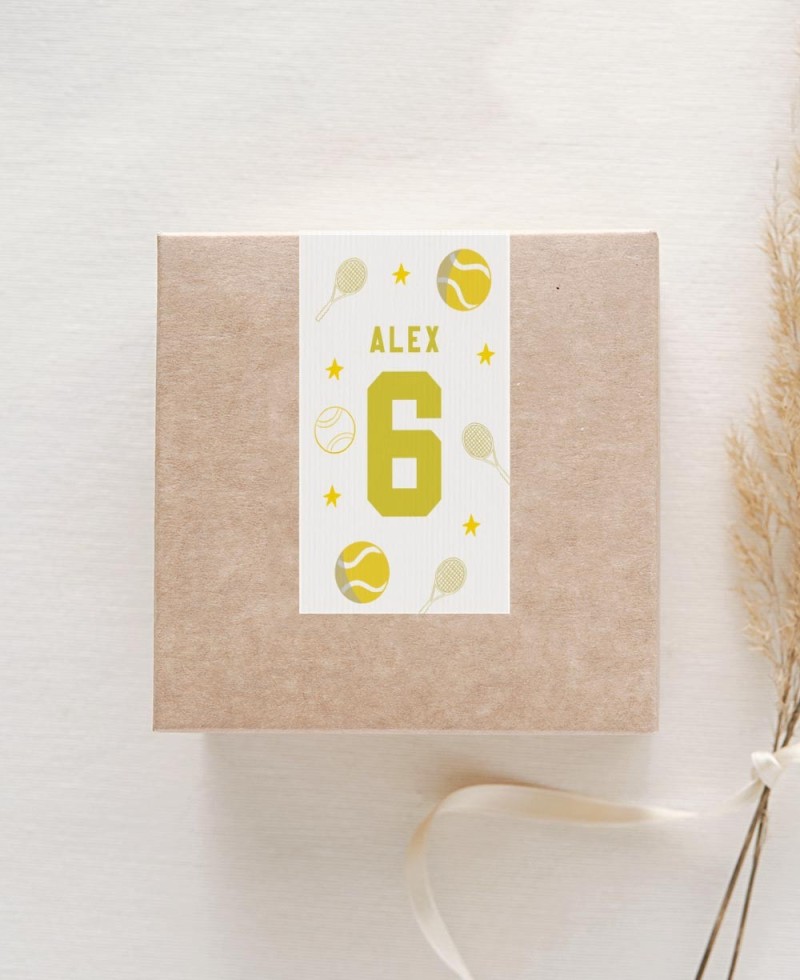 Vertikale Aufkleber für Geburtstagsgeschenke Sport Tennis Vertikale Aufkleber für Geburtstagsgeschenke Sport Tennis