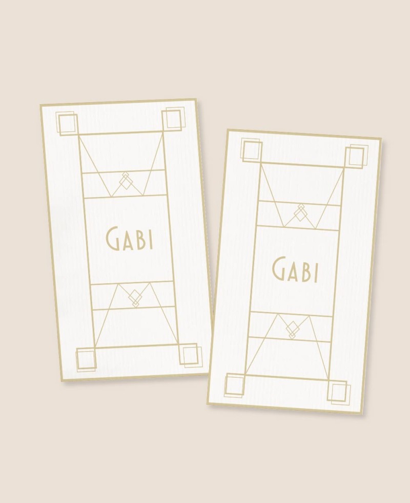 Pegatinas verticales para cumpleaños Gran Gatsby Pegatinas verticales para cumpleaños Gran Gatsby