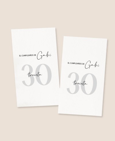 Stickers verticales para regalos cumpleaños minimalista