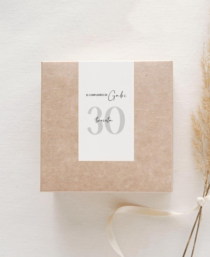 Vertical stickers for minimalist birthday gifts Vertical stickers for minimalist birthday gifts