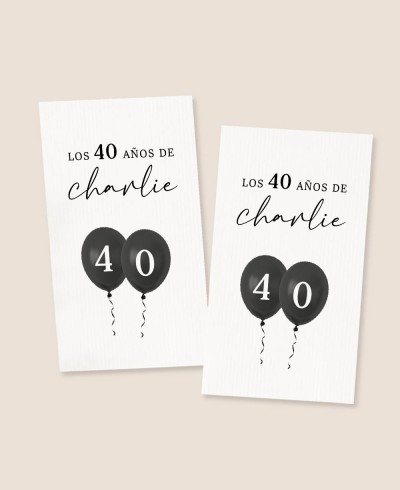 Vertical stickers for birthdays, balloons,