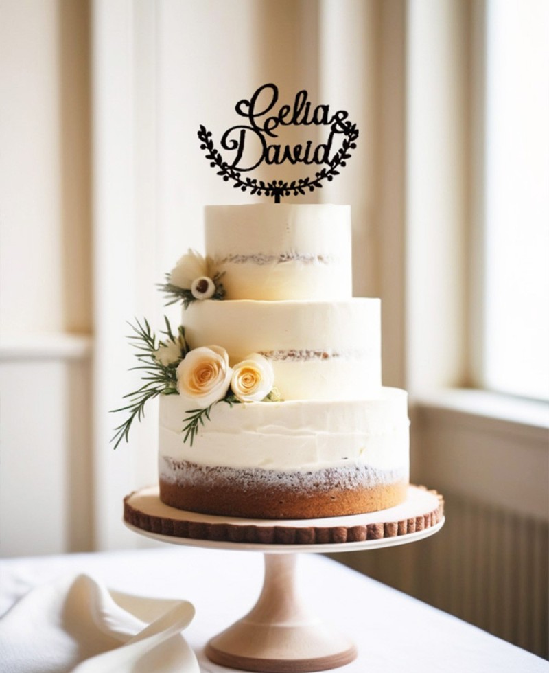 Übersicht Custom Cake Topper mit Namen Übersicht Custom Cake Topper mit Namen