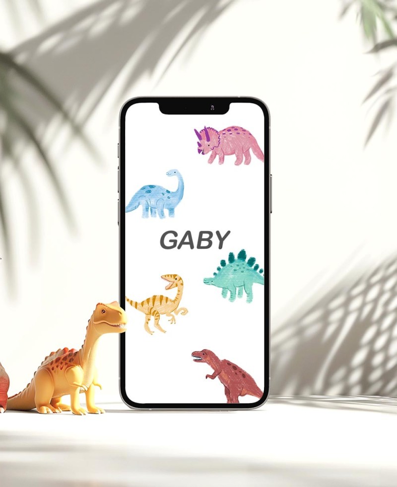 Invito di compleanno digitale di dinosauro