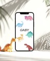 Invito di compleanno digitale di dinosauro