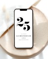 Anspruchsvolle digitale Geburtstagseinladung