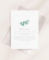 Invitations aux baptêmes collection botanique