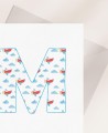 Zoom Einladungskarte für die Taufe Initial sky