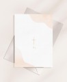 Invitations pour les baptêmes collection classique croix aquarelle traditionnelle