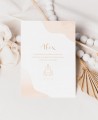 Invitation baptême personnalisée aquarelle classique