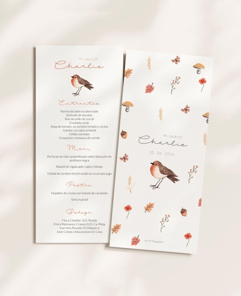 Menu para batismos de animais do campo Menu para batismos de animais do campo