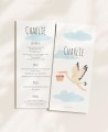 Menu para batismos cegonha-do-céu