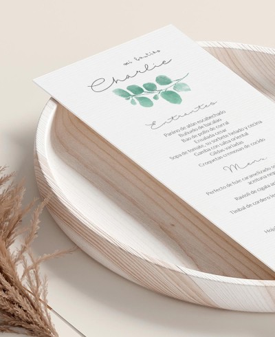Zoom Élégante Couronne d’eucalyptus minute de baptême