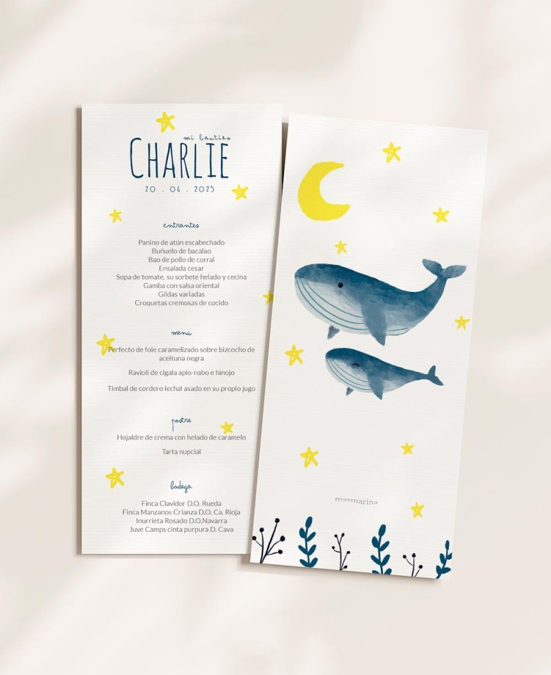 Menu para batizados animais oceano Menu para batizados animais oceano