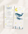 Menu para batizados animais oceano