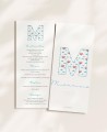 Menu pour les baptêmes initiaux nuages