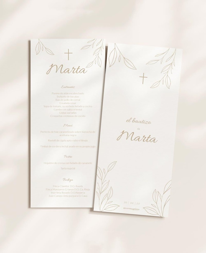 Traditional olive cross baptism menu Traditional olive cross baptism menu
