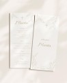 Traditional olive cross baptism menu