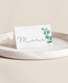 Tavolo piegato per battesimi collezione botanica eucalipto