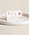 Tavolo chiuso stallo per battesimi collezione iniziali fiori