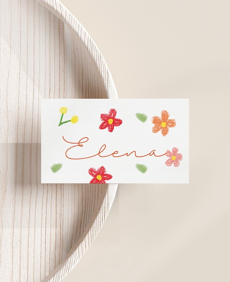 Marcadores para batismos de flores