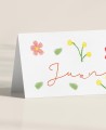 Tables Zoom pour les baptêmes initiaux fleurs