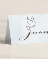 Zoom tables stalles pour baptêmes bleu aquarelle