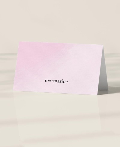 Support de table aquarelle rose