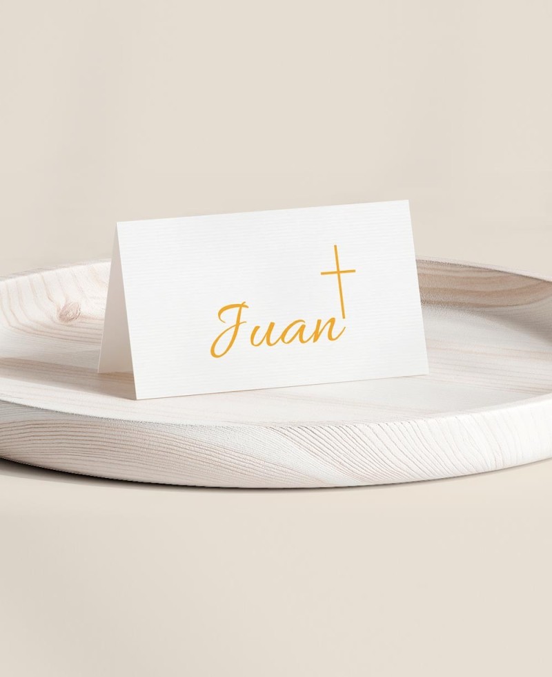 Table pliée pour baptêmes croix de collection classique Table pliée pour baptêmes croix de collection classique