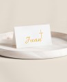 Table pliée pour baptêmes croix de collection classique
