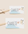 Étiquettes de baptême rectangulaires Tailles